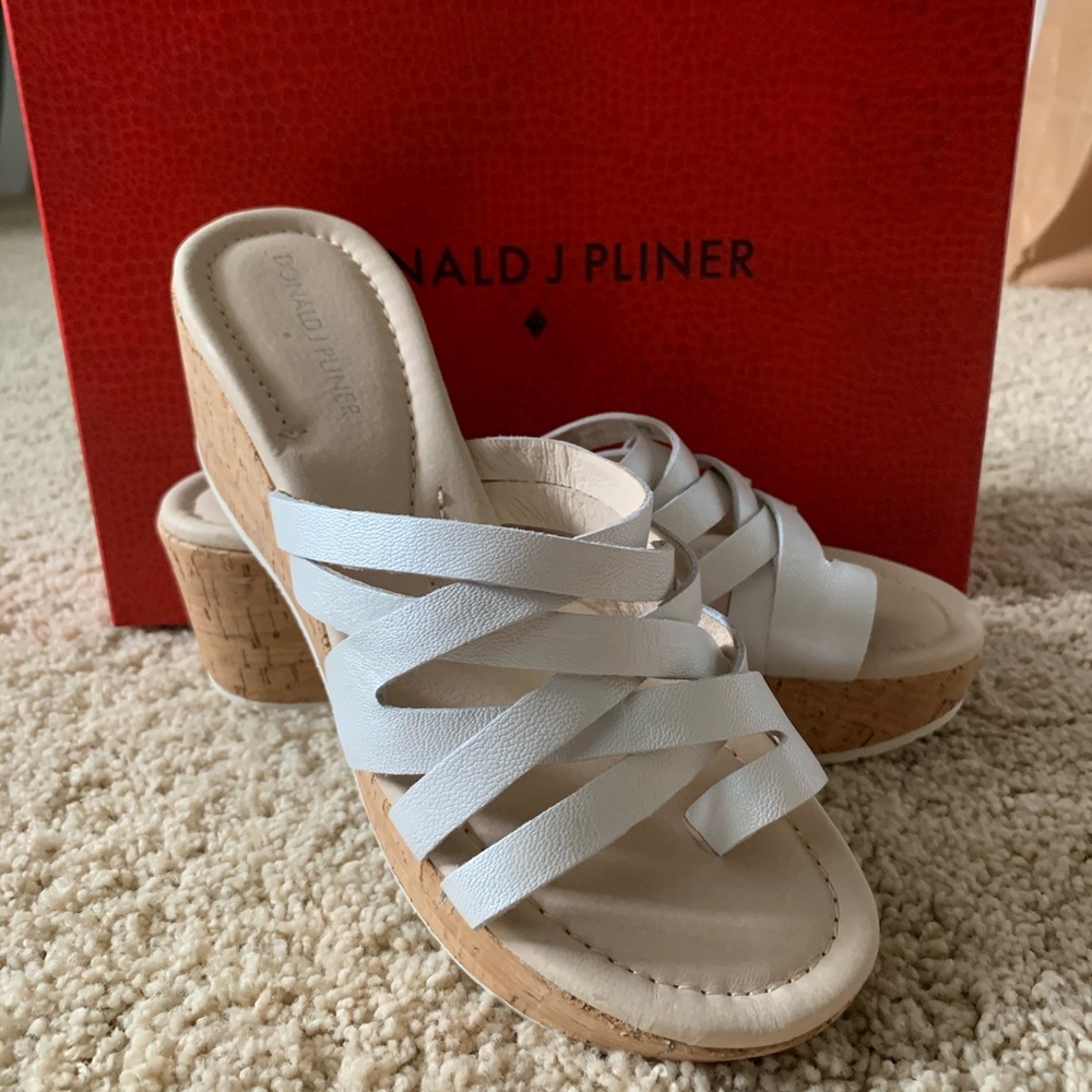 White Wedge Sandals